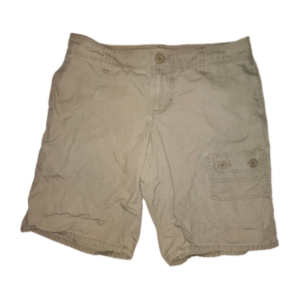 The North Face Women's Khaki Shorts Size 8 Long Shorts Camping Hiking Fishing
